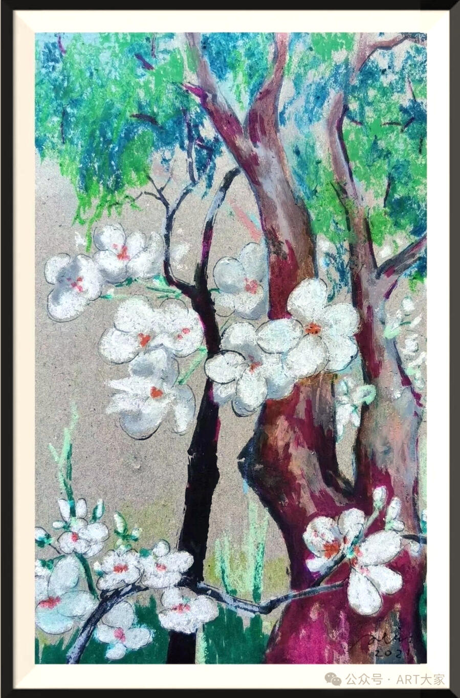 《八月李花白》之一